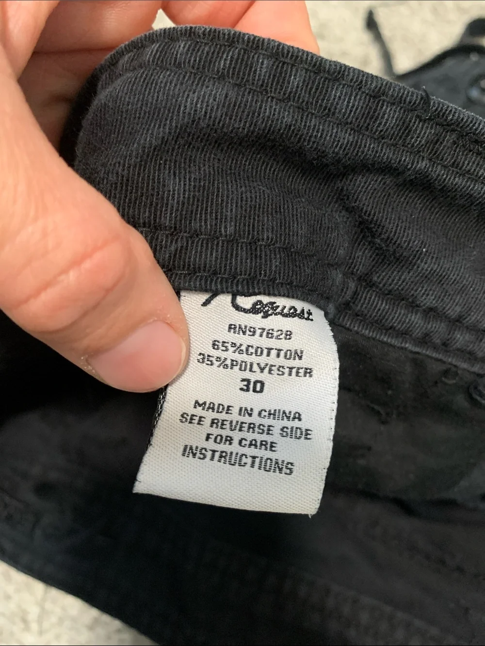 Y2K Request Jeans Black Cargo Utility Goth Shorts